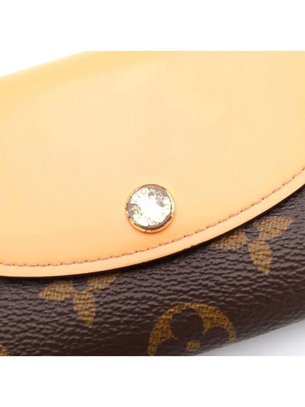 Louis Vuitton Compact Wallet Monogram Brown Orange